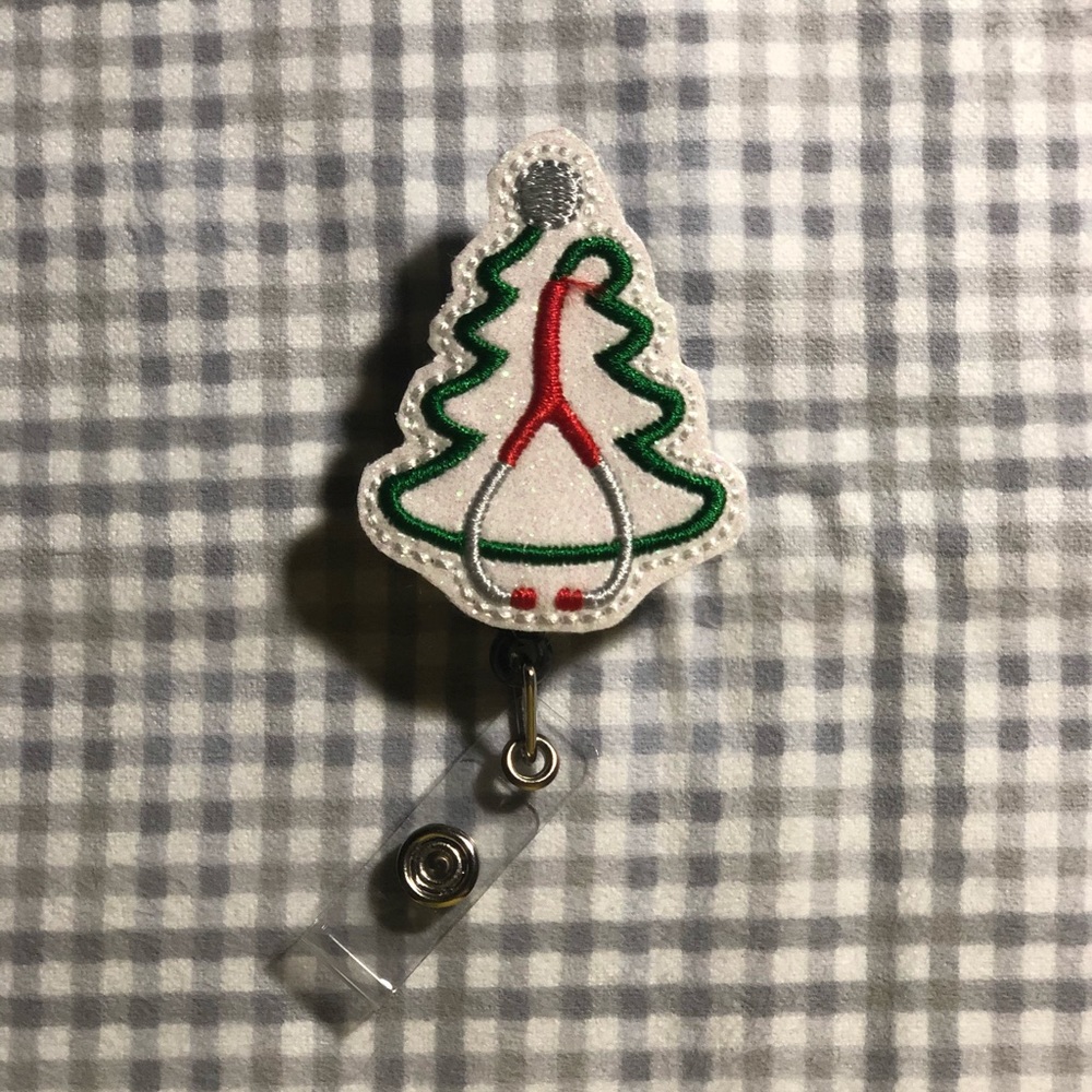 Christmas badge reel